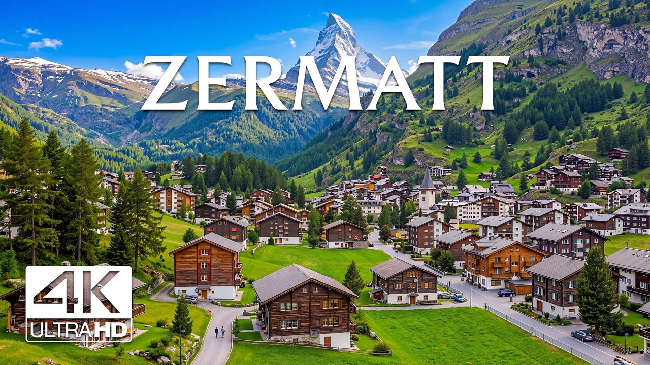 Zermatt 4K | Unreal Alpine Beauty on Earth – Majestic Peaks, Emerald Valleys & Silent Villages