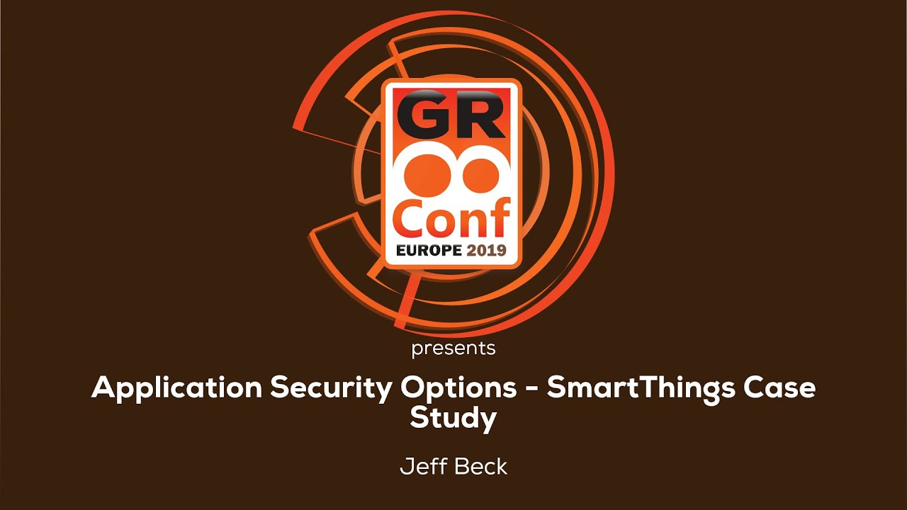 Application Security Options - SmartThings Case Study