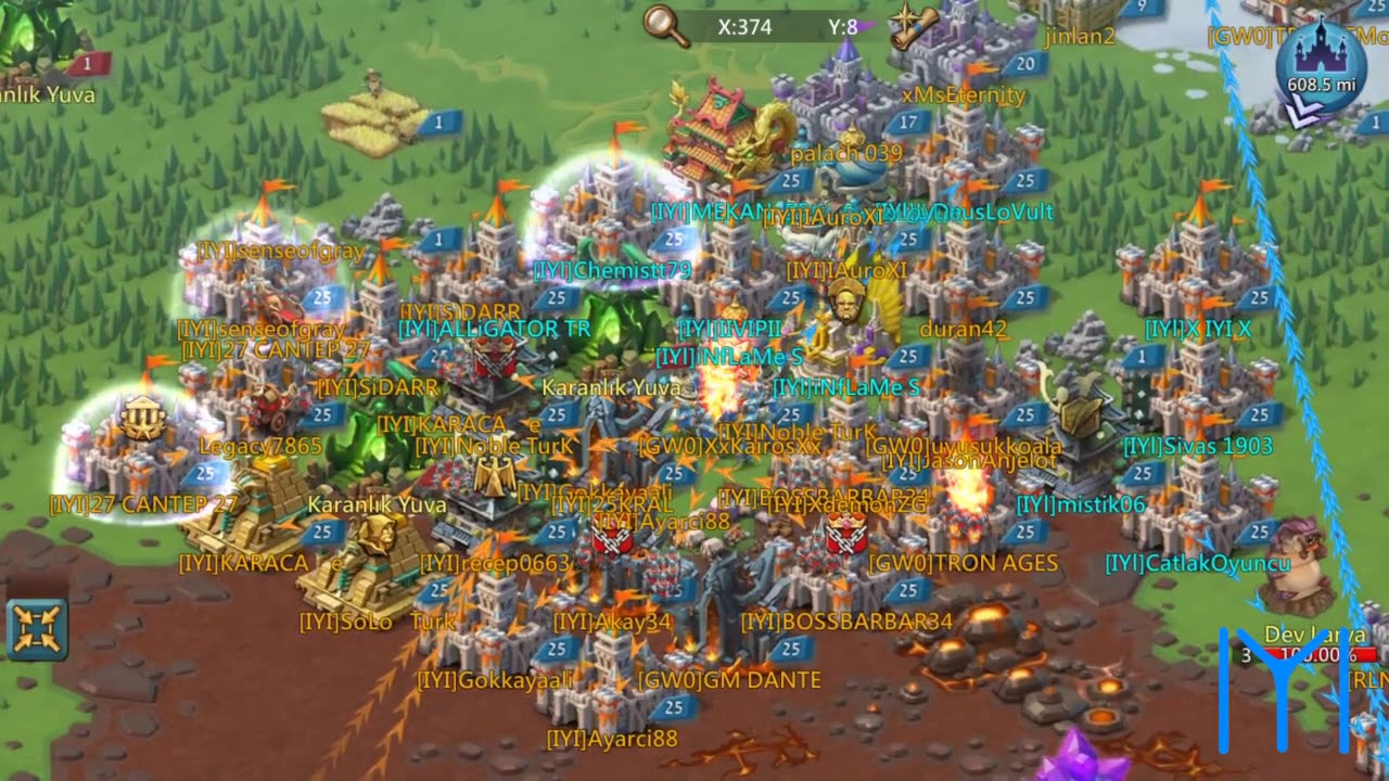 LORDS MOBİLE SIFIRLAMA (328M - 10M ASKER)