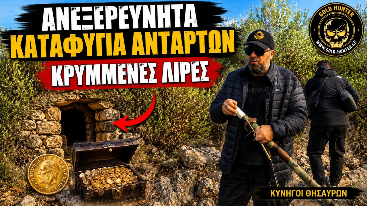 Ανεξερεύνητα Καταφύγια Ανταρτών  - Κρυμμένες Λίρες - Unexplored rebel shelters - Hidden pounds