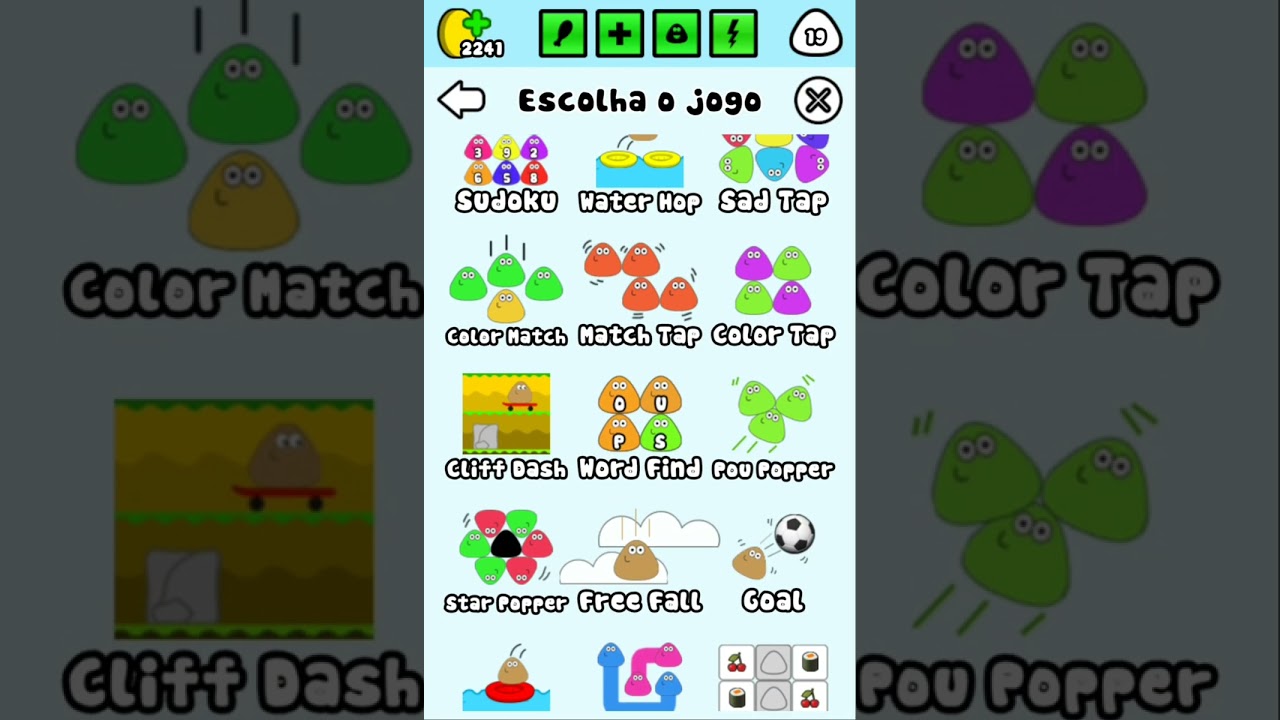 Jogando pou novamente