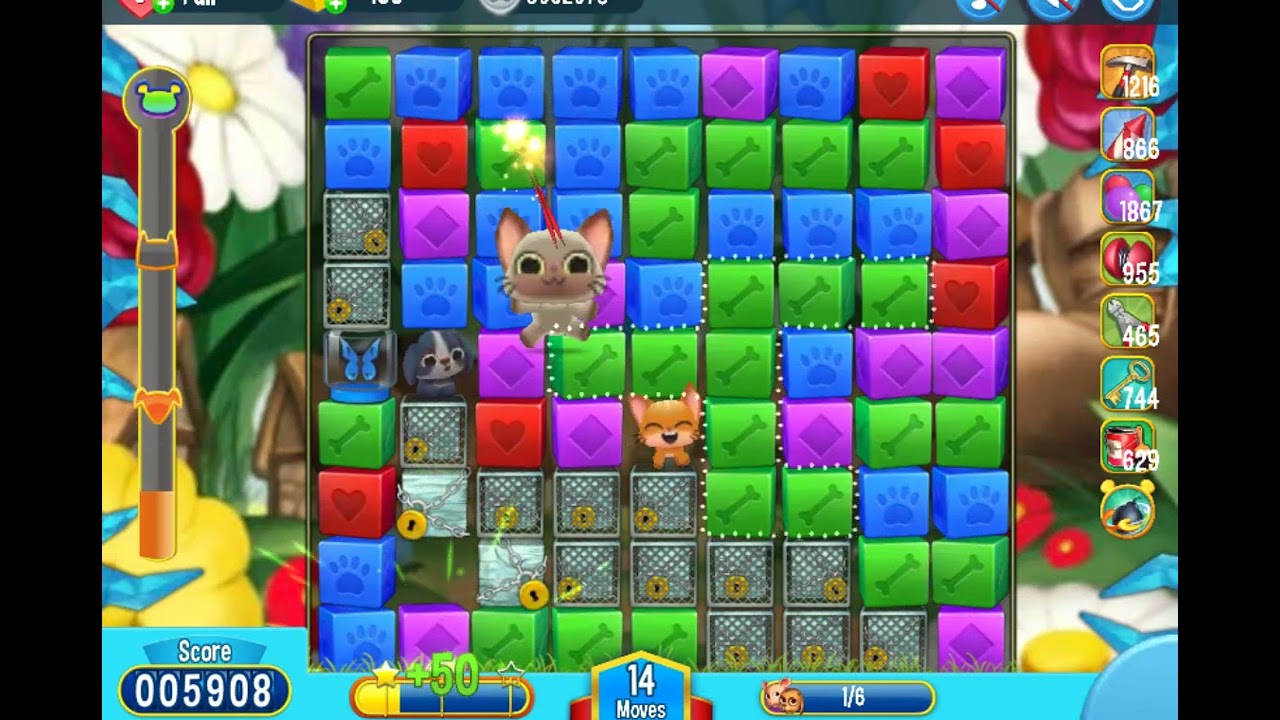 Pet Rescue Saga   Level 2210 no boosters