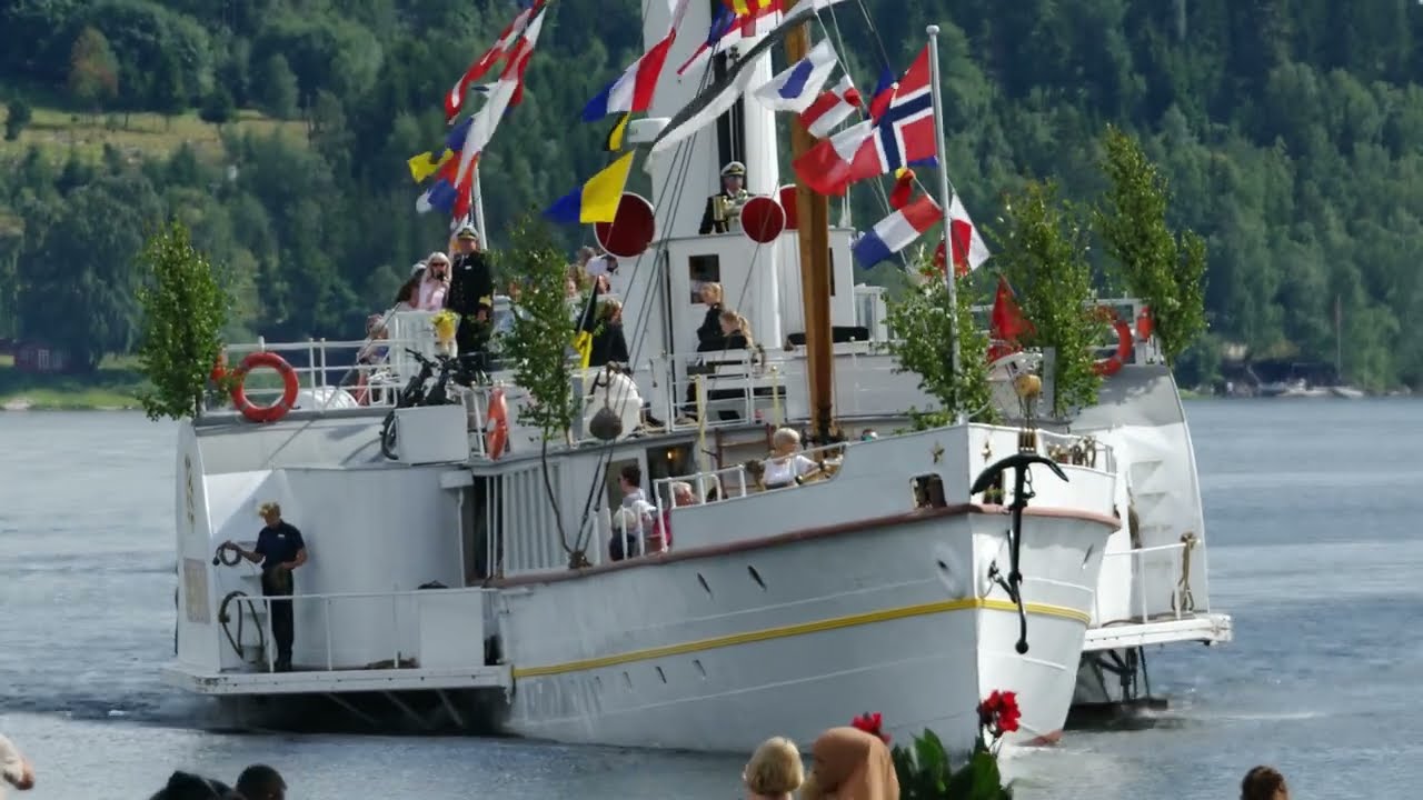 Skibladner anløper Lillehammer 02.08.2023 (på sin 167-års dag)