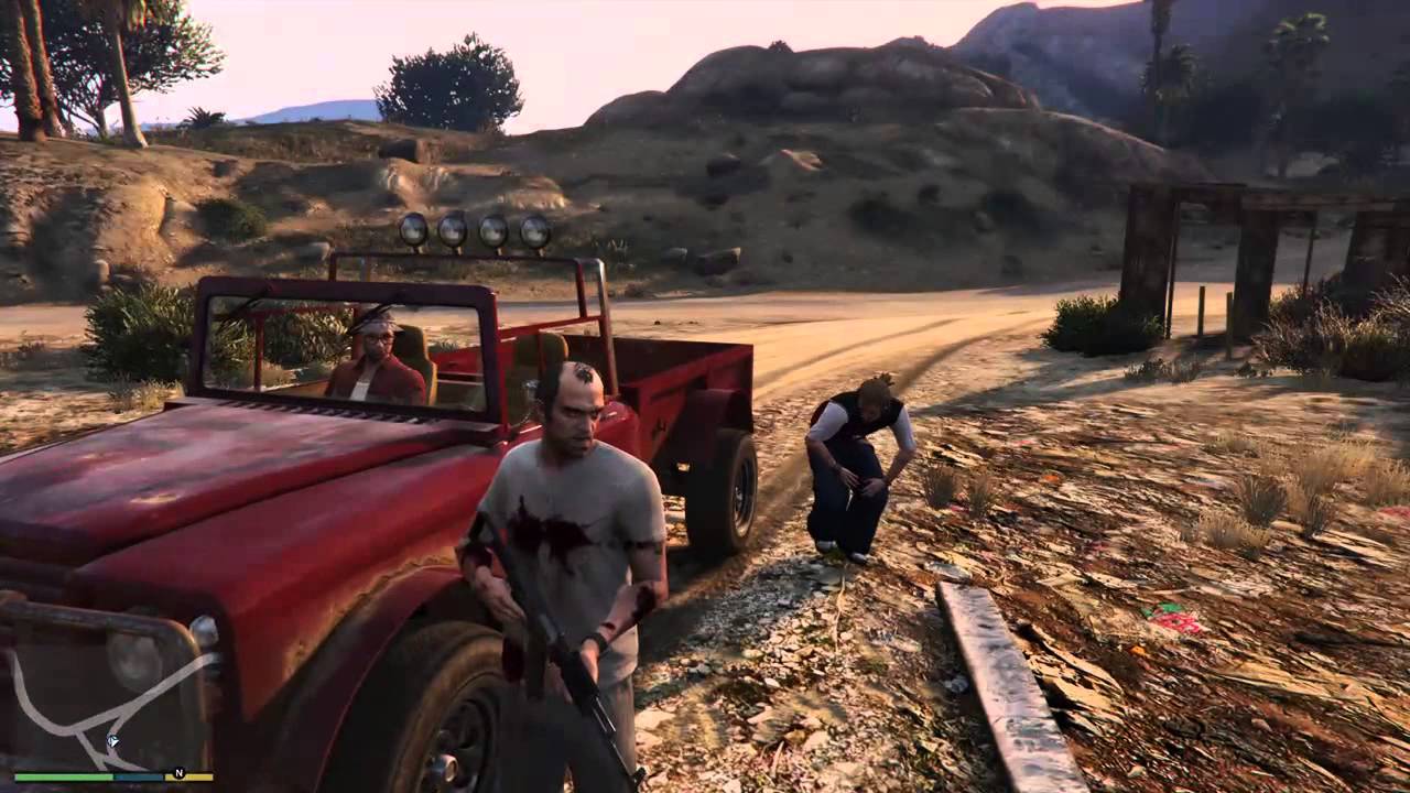 GTA 5. Trevor killing the lost biker gang