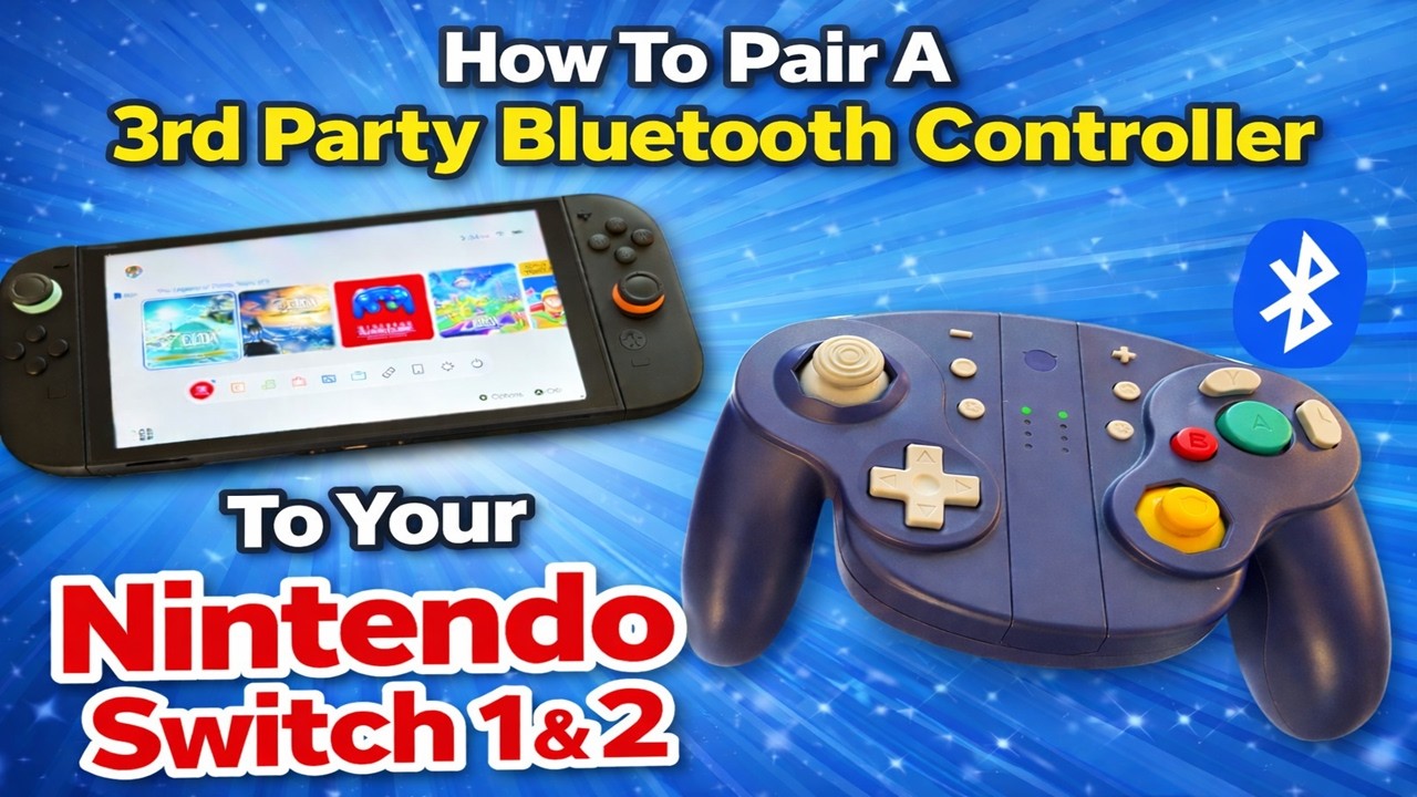 Nintendo Switch: How to Pair a 3rd Party Bluetooth Controller (Easy Setup Guide)