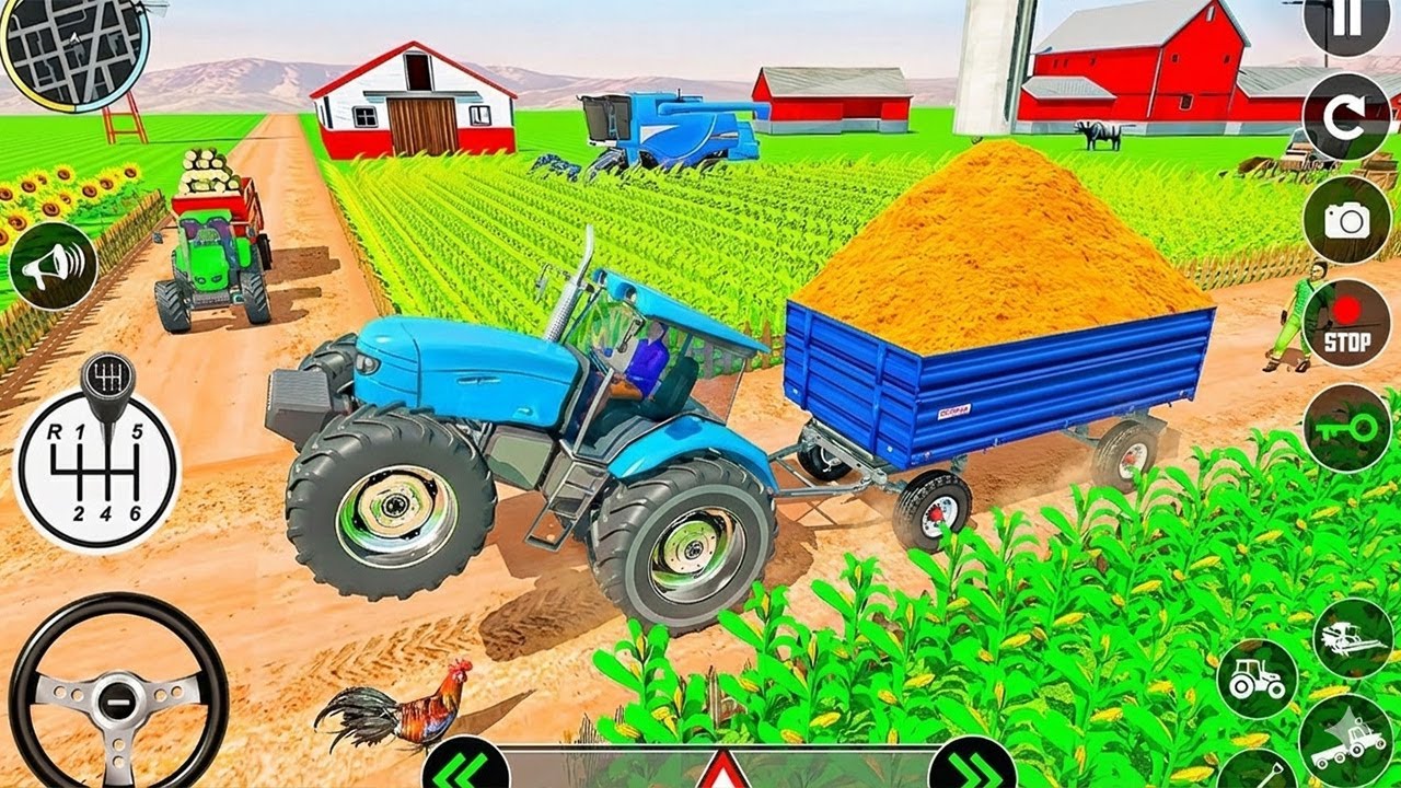 Modern Tractor Farming Driving Simulator 3D - New Tractor Games 2026 - Android Gameplay