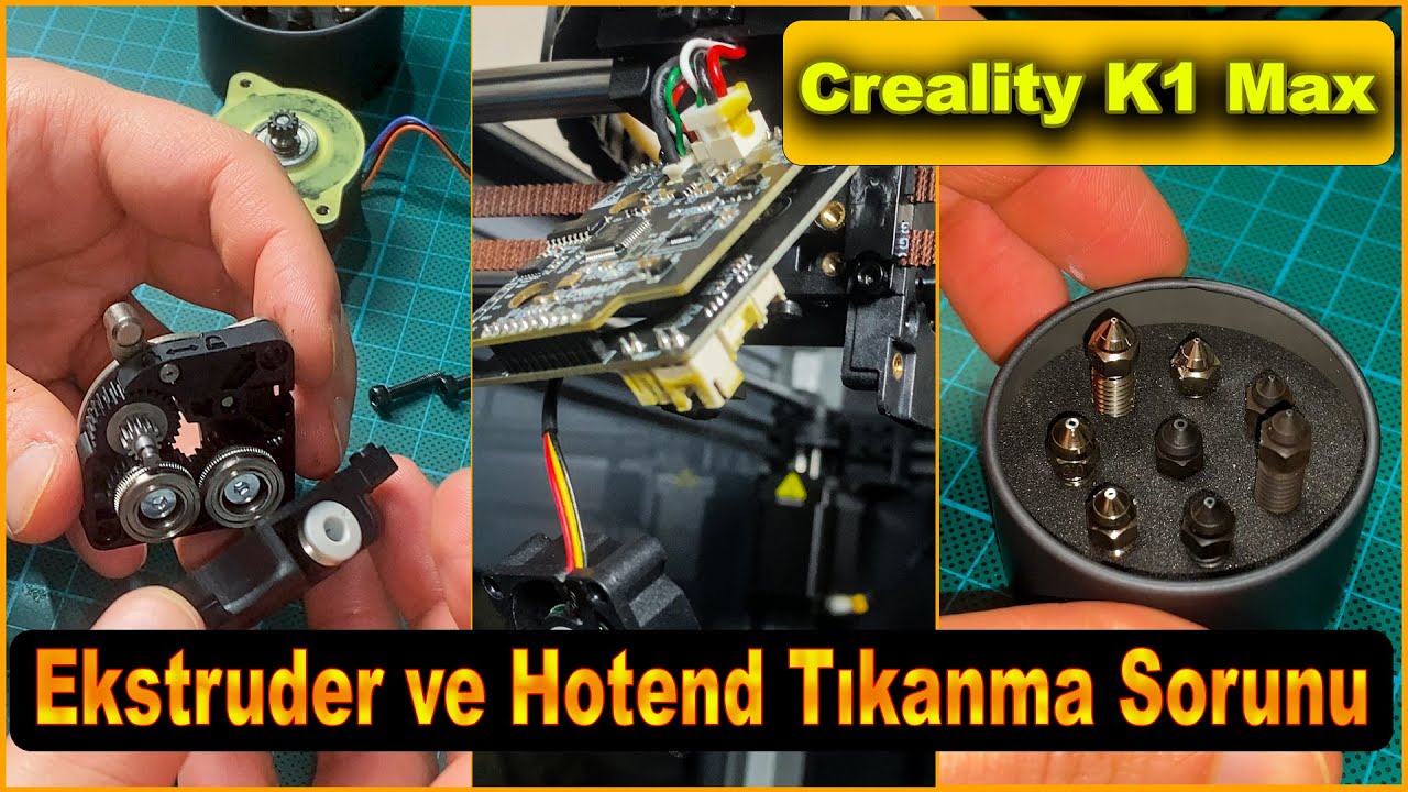 Creality K1 Max Hotend+Nozzle Değişimi - Ekstruder Temizliği