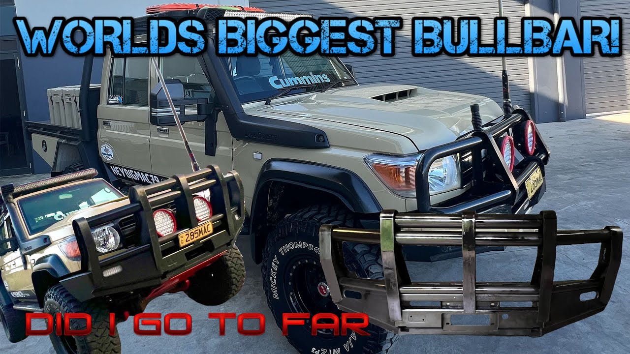 САМЫЙ БОЛЬШОЙ кенгурятник LAND CRUISER ЗА ВСЮ ИСТОРИЮ | СБОРКА И УСТАНОВКА | ОН СЛИШКОМ БОЛЬШОЙ?