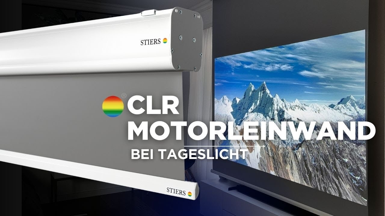 CLR Motorleinwand bei Tageslicht &ndash; Unglaubliche Bildqualit&auml;t | Stiers Premium Heimkino