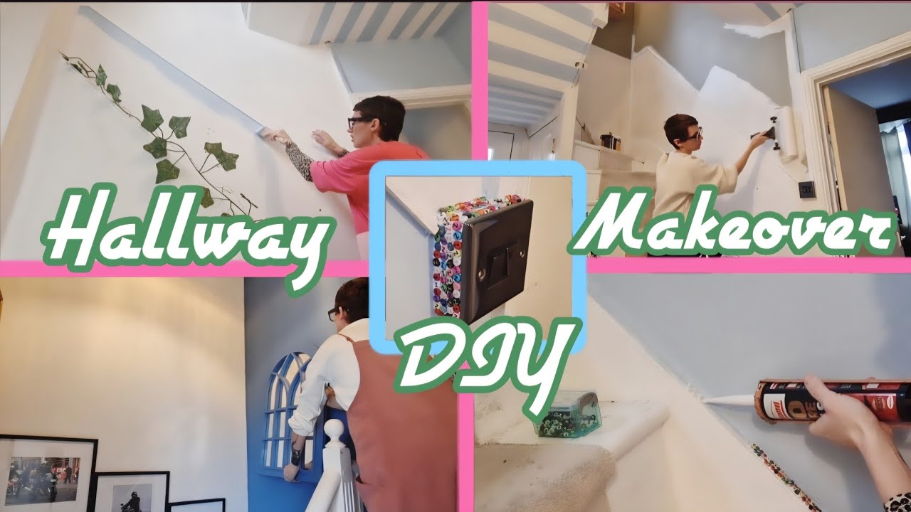 DIY Blending Hallways 🩵💙 #diy #homedecor #homeinspo #colourfulhome 