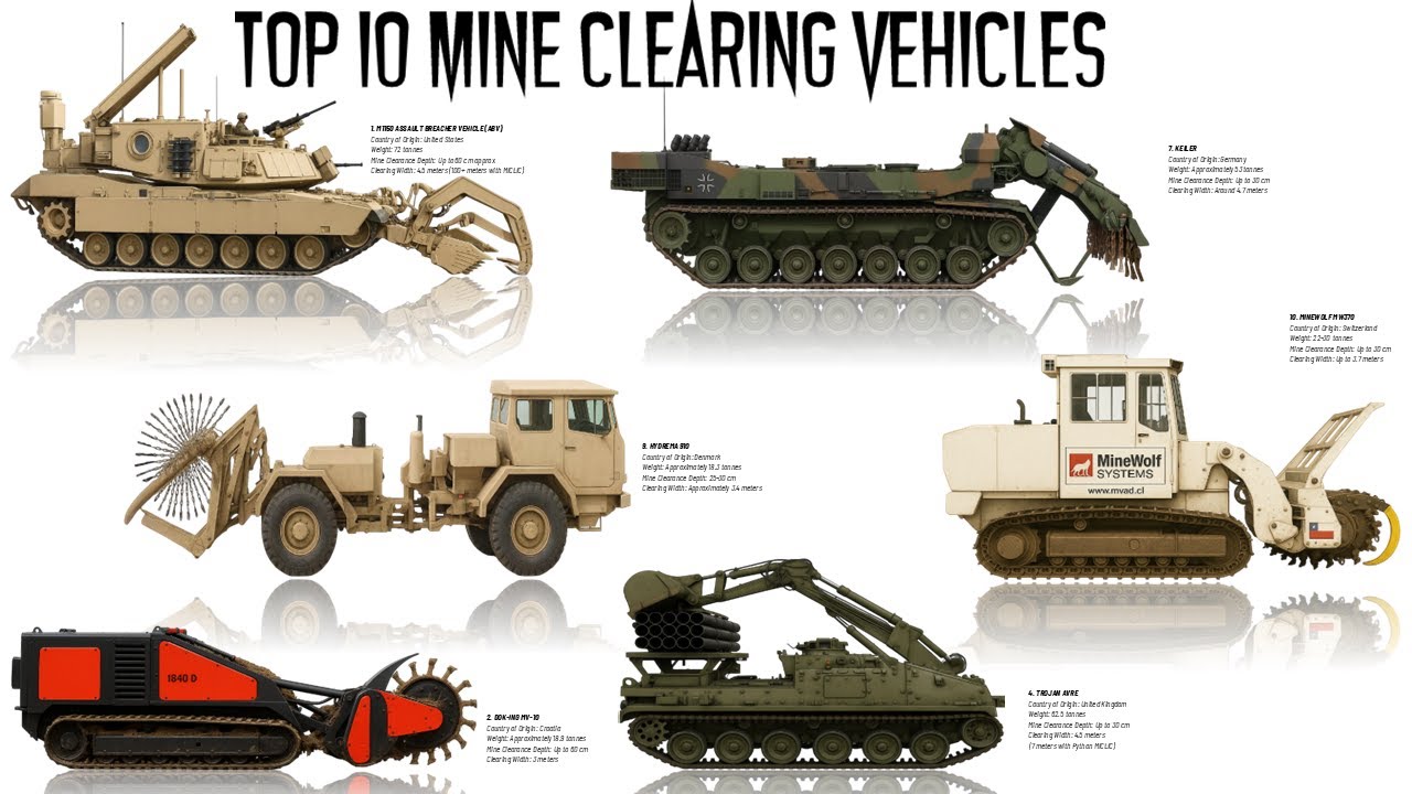 Top 10 Mine Clearing Vehicles in the World