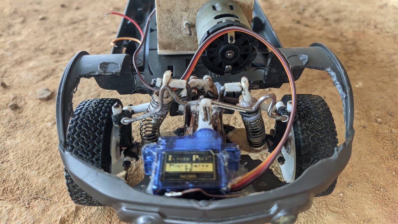 Como fazer carro de controle remoto  caseiro, com suspensão e diferencial😲 part: 1