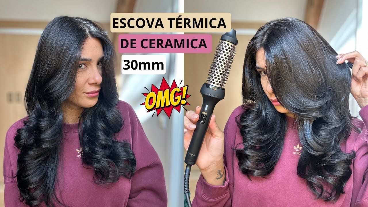 ESCOVA TÉRMICA - THERMAL BRUSH DIVA PRO CERAMIC HEAT BRUSH 30mm | Por @jessicatthings_