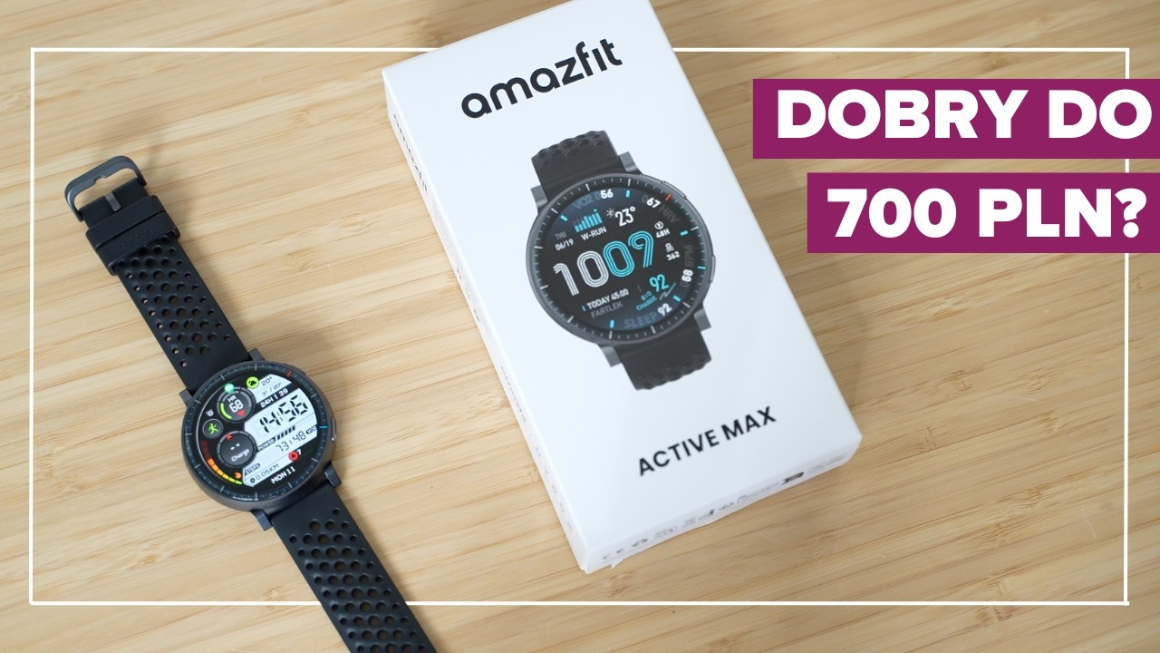 Amazfit ACTIVE MAX test | Tani smartwatch z mocną baterią