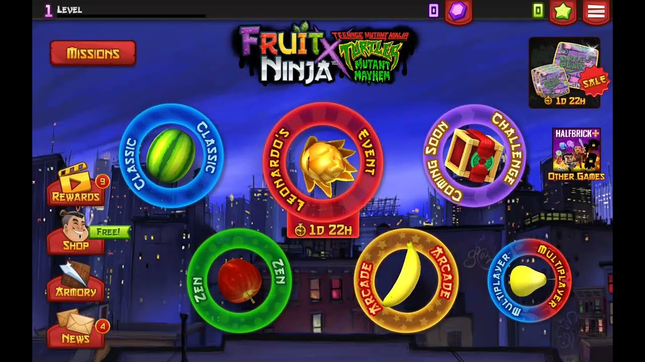 Fruit ninja X TMNT Mutant Mayhem