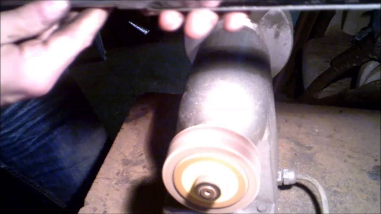 Feilen, Schleifen und H&auml;rten/ ein Messer aus einem St&uuml;ck Spiralfeder tutorial part 2