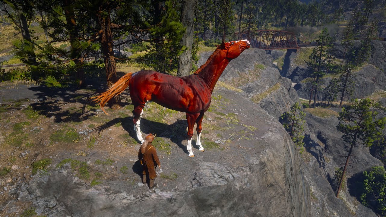 Arthur Morgan Found And Tamed Turkoman Chestnut Horse at Dangerous Hill