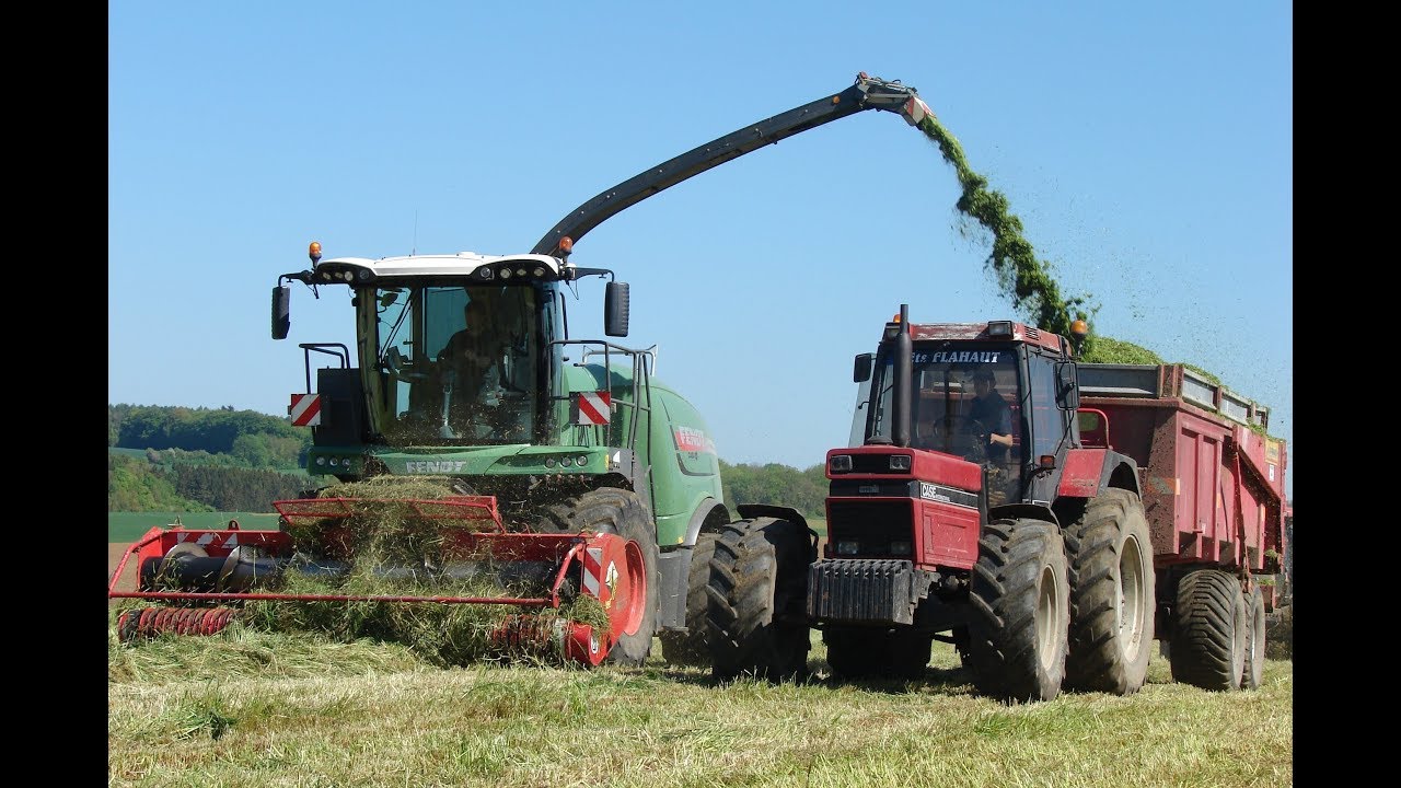 Ensilage d'herbe 2018 | ETA BUISSON | Case International 1455XL & X2 Maxxum 140