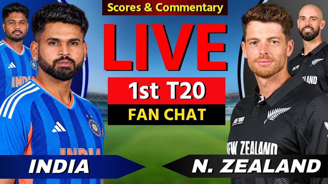 🔴 LIVE: IND vs NZ, 1st T20I 2026, Live Cricket Match Scores, Commentary | India vs New Zealand