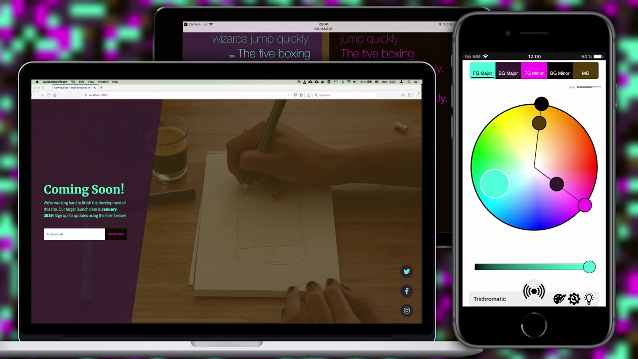 Colouro: color scheme tool for interactive web design