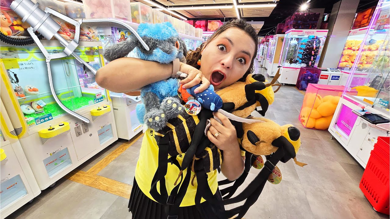 We Won from Almost Every Claw Machine we played!