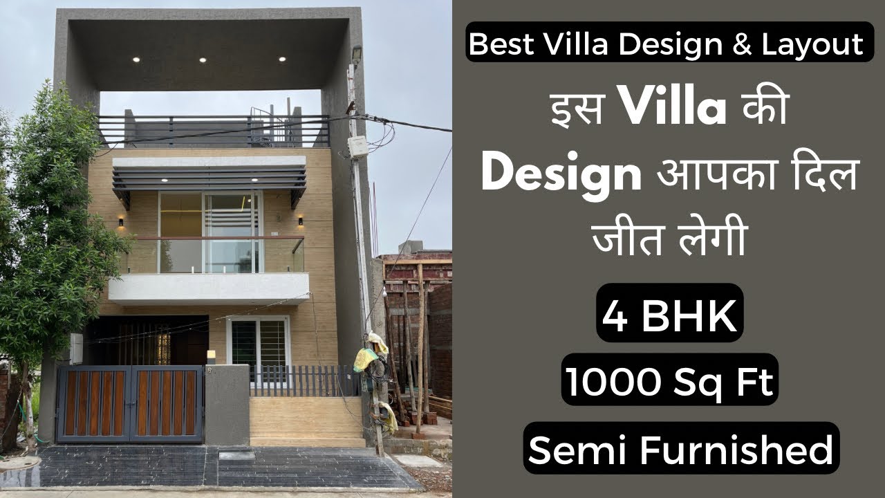 VN71 | 4 BHK Ultra Luxury Semi Furnished Villa with Modern Architectural Design | For Sale In Indore