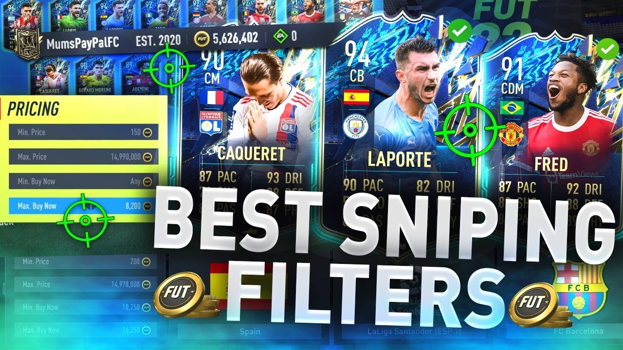 Make BANK with these Sniping Filters 😍 (FIFA 22 BEST SNIPING FILTERS TO MAKE COINS)