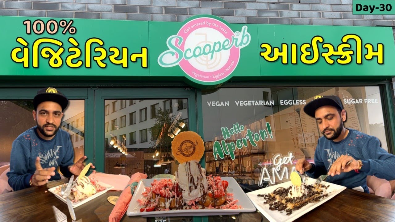 [Day-30] Scooperb Wembley || Waffles, Creps, Veg. Ice cream || Best Desserts 🍪🍩 @TheMayurr