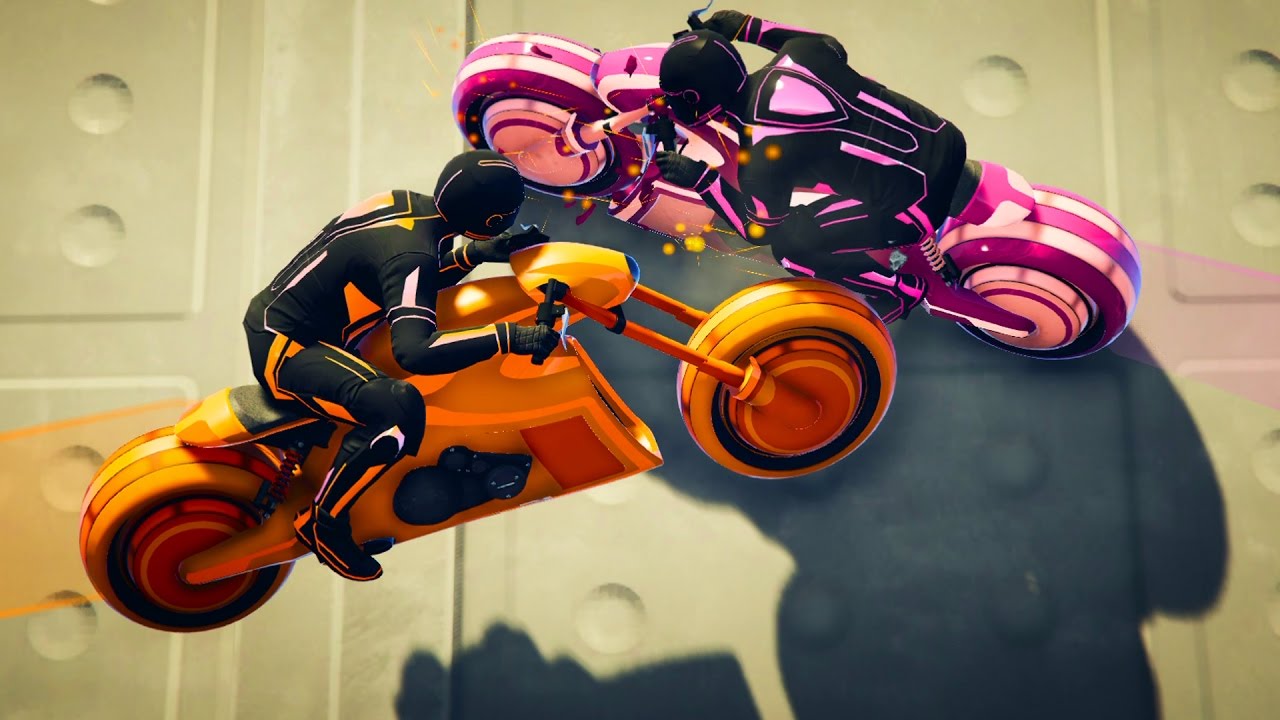 MINIJUEGO!! CHOQUE EN LA PARED!! - TRON GTA V ONLINE