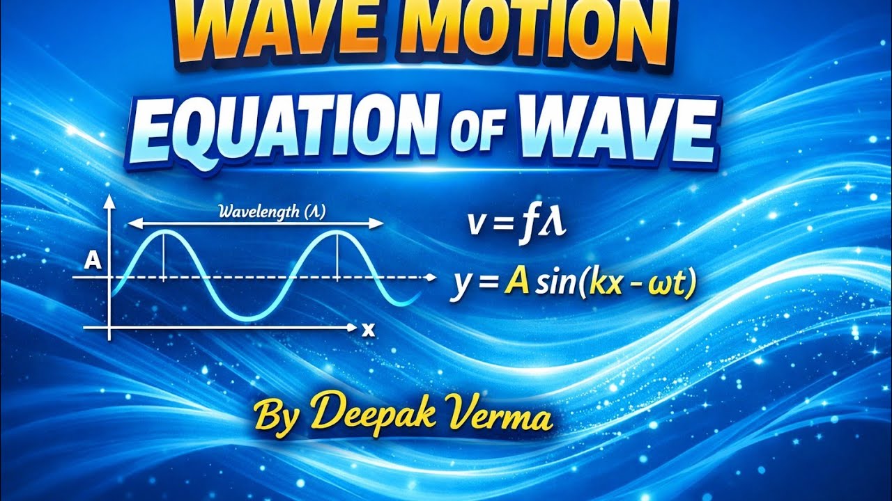 Wave motion equation of wave 
