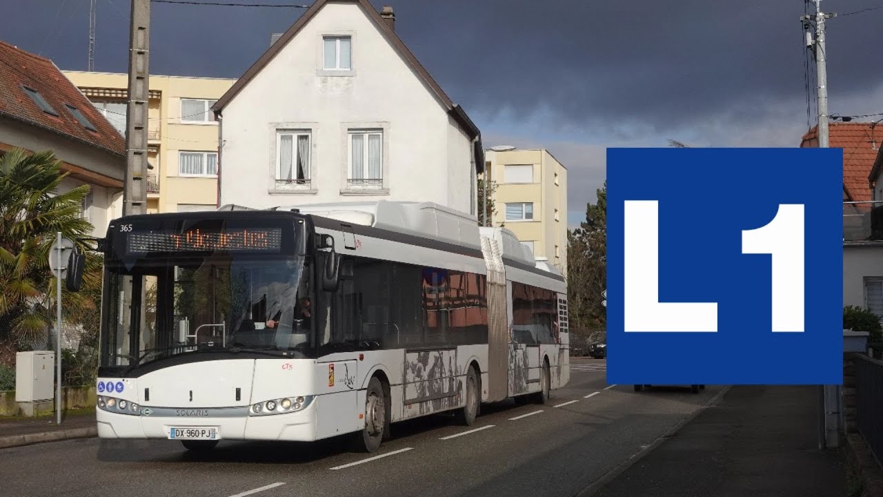 Solaris Urbino 18 III GNV N°365 - L1 entre Ling. Alouettes et Rue des Juifs - Réseau CTS- Strasbourg