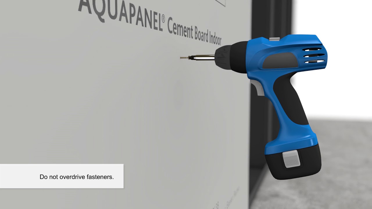 Installation of Knauf AQUAPANEL®  Cement Board Indoor