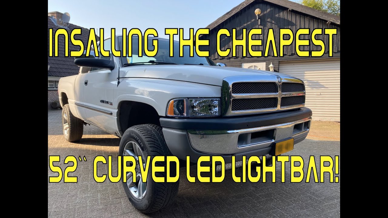 I bought the cheapest 52 Inch Curved LED Light bar for the Dodge Ram 1500 2nd gen (It’s Amazing)