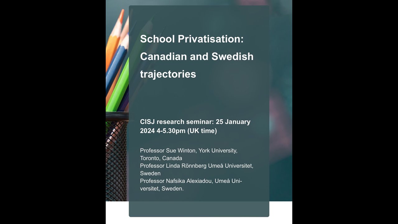 School Privatisation: Canadian & Swedish Trajectories   SD 480p