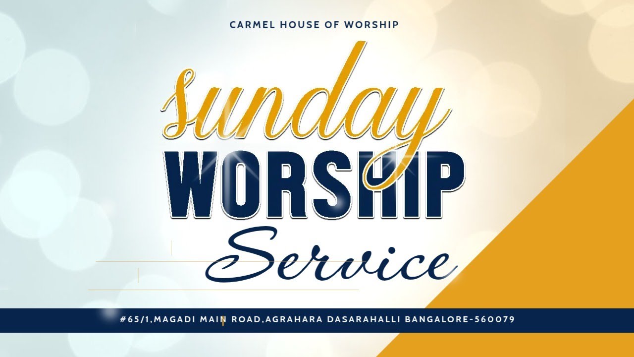 SUNDAY WORSHIP SERVICE | 01st Feb 2026 | Carmel House Of Worship | Vijaynagar, Bengaluru