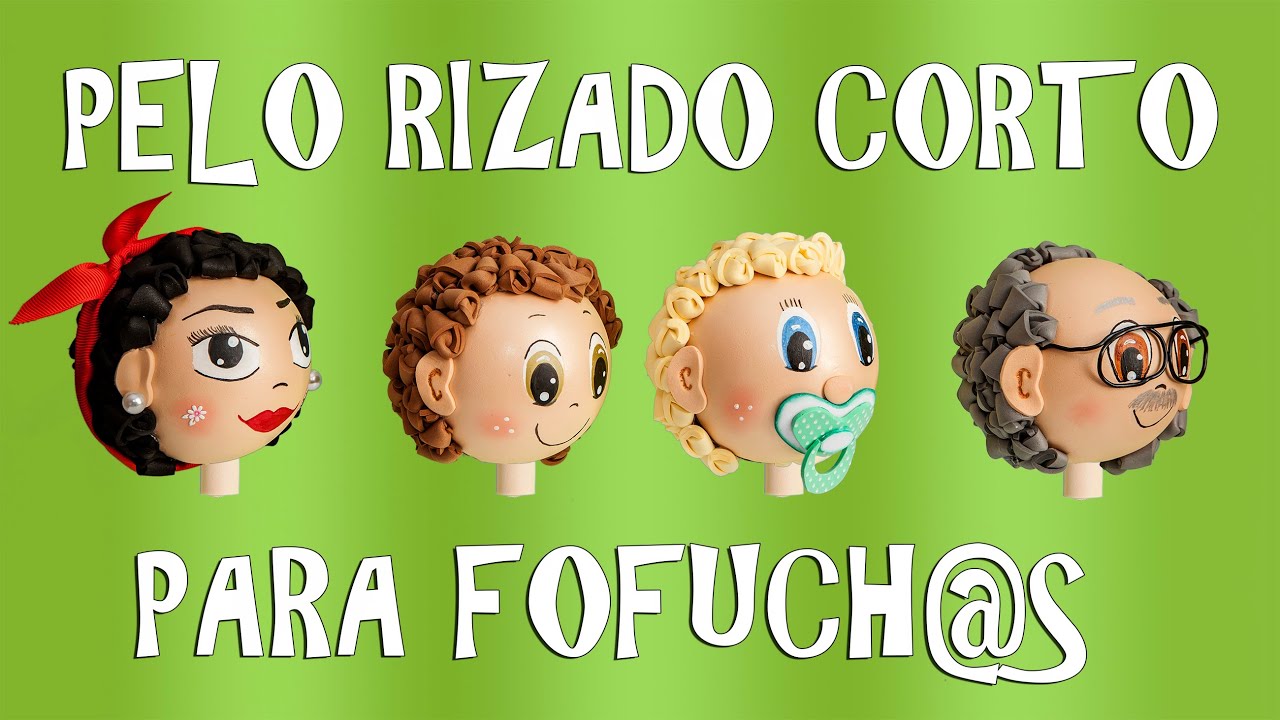 PELO RIZADO CORTO PARA FOFUCH@S - GOMA EVA