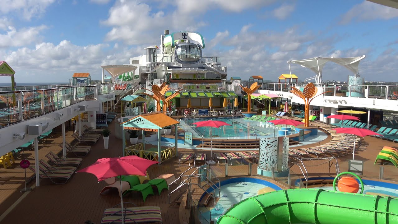 Odyssey of the Seas: Pool Deck Tour (4K)