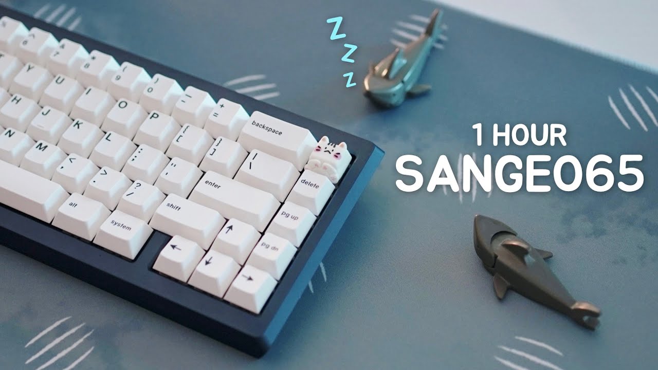 SANGEO65 1 hour Typing Sounds ASMR (No Mid-roll Ads)