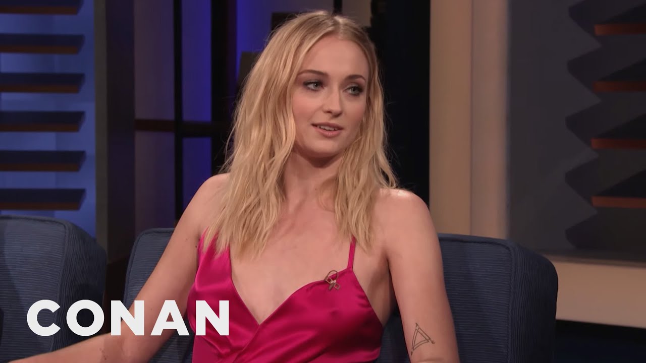 Sophie Turner Blames Kit Harington For The Infamous &ldquo;Game Of Thrones&rdquo; Coffee Cup | CONAN on TBS