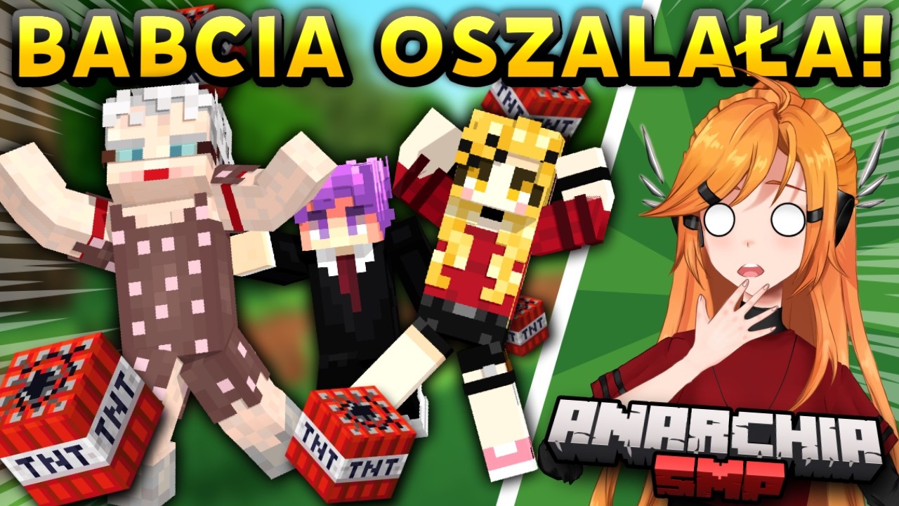 BABCIA OSZALAŁA na ŚLUBIE DELMY | Anarchia SMP 3