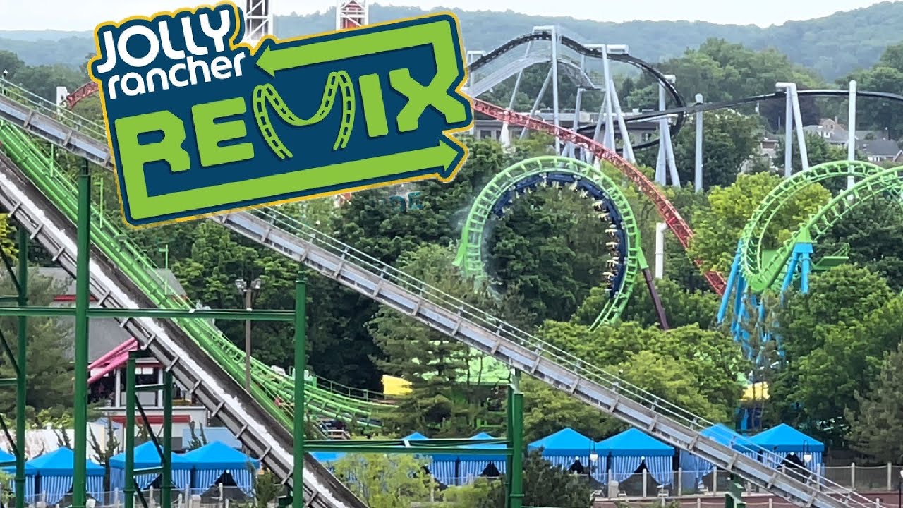 Jolly Rancher Remix — лучшие тематические американские горки в Hersheypark!