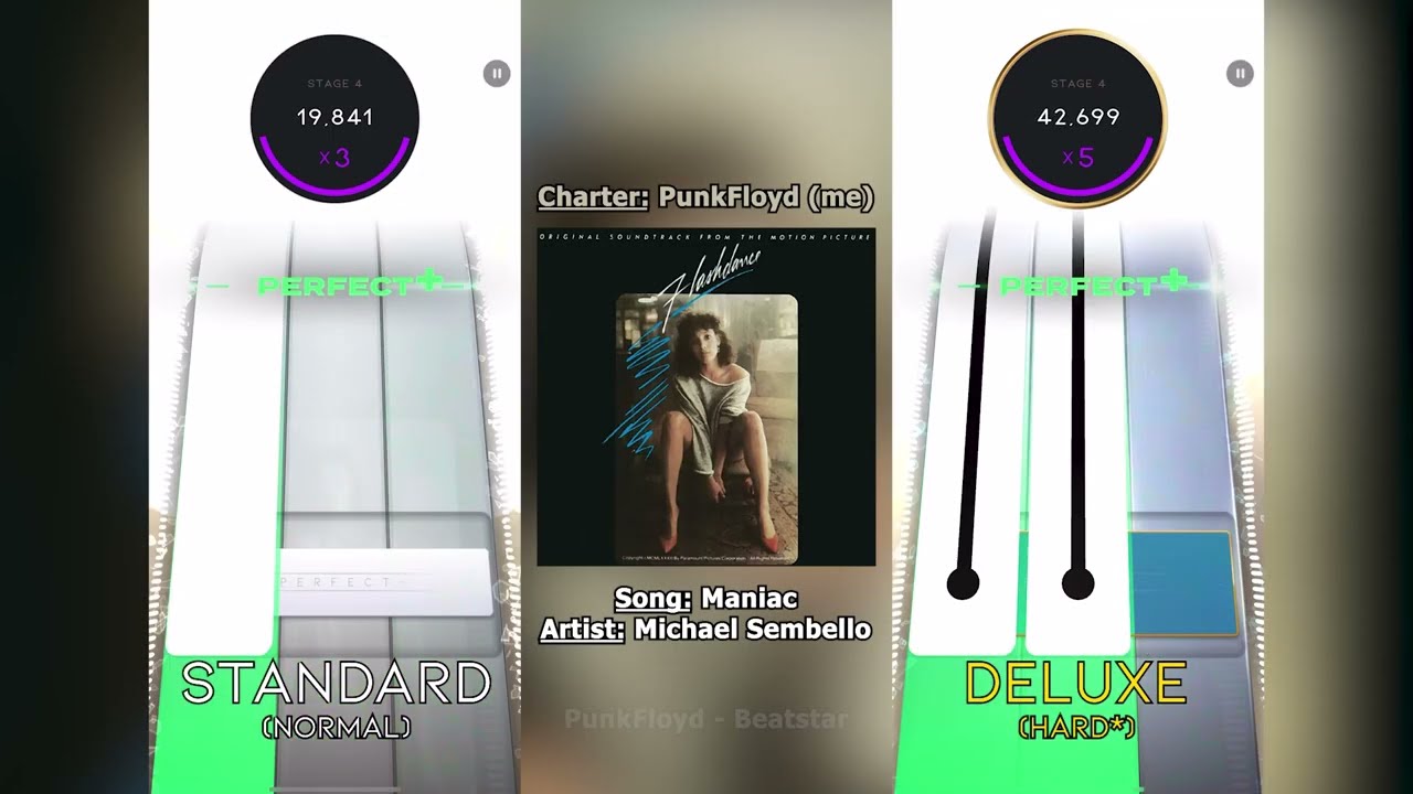 [Beatclone] Maniac - Michael Sembello (Chart Comparison)
