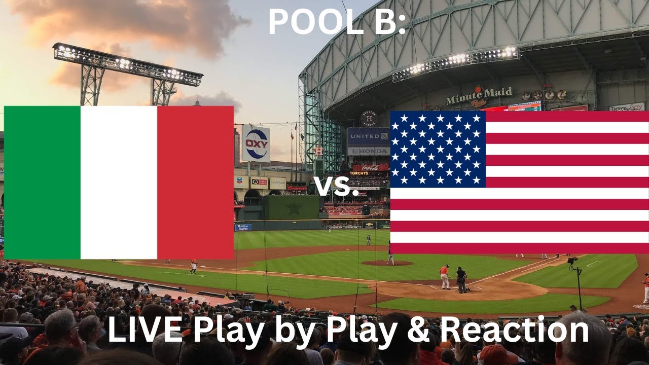 Team Italy vs. Team United States WBC Pool B LIVE Play by Play & Reaction