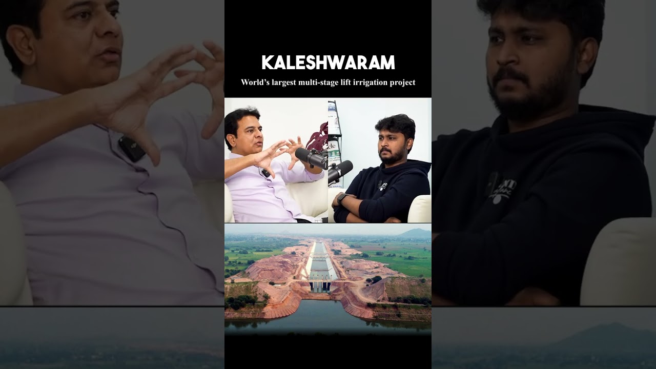 KTR about Kaleshwaram #podcast #telugu #telangana #kaleshwaram #new #news #shorts #brs #india #movie