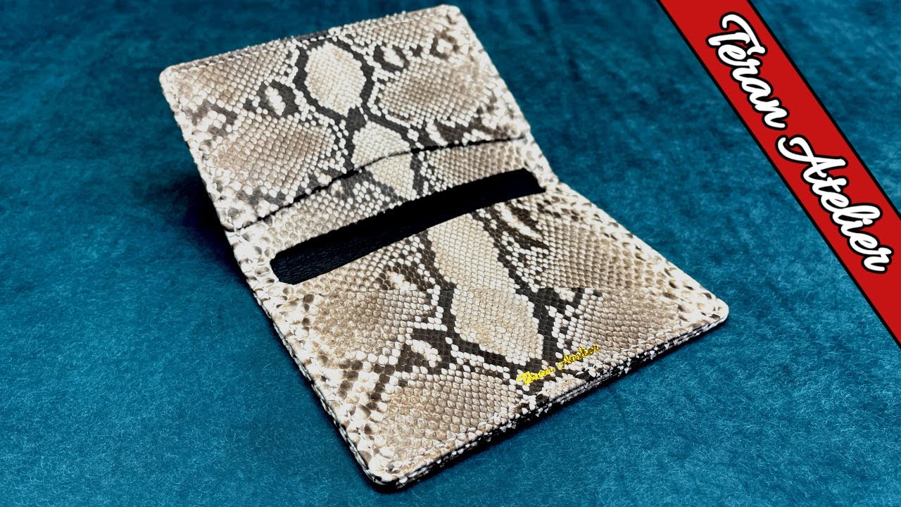 Making a PYTHON Leather Passport Holder (PDF Pattern)