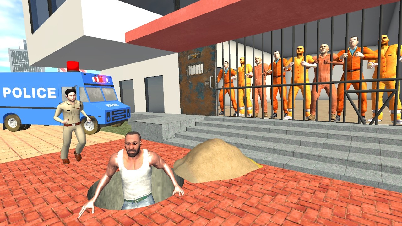 Franklin Change House to Prison in Indian Bike Driving 3D | GTA 5