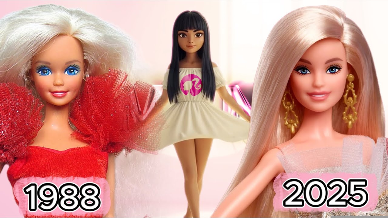 Куклы Барби к Рождеству с 1988 года по настоящее время! Волшебная рождественская история Барби!