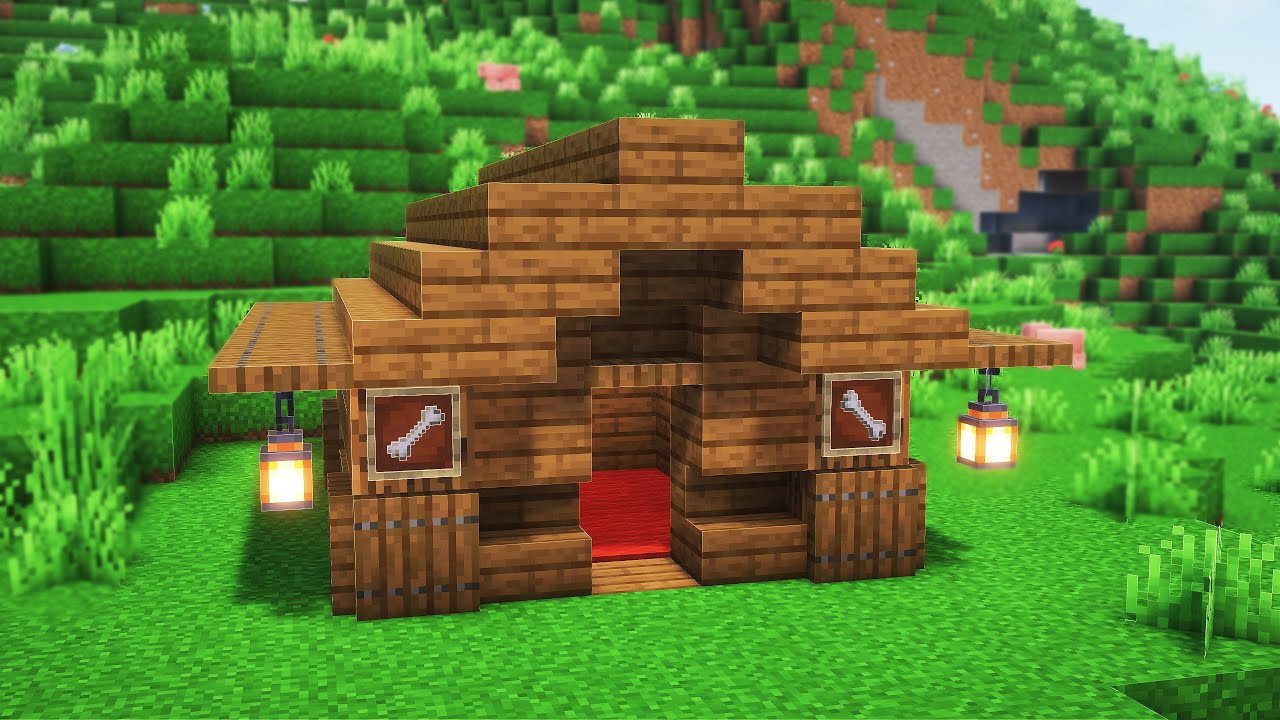 How to Build a Doghouse in Minecraft 1.21 - Minecraft Doghouse Build Tutorial