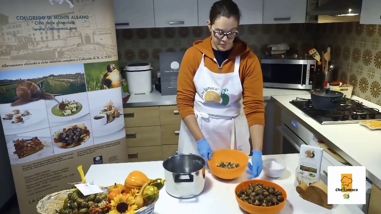 Preparazione delle chiocciole fresche