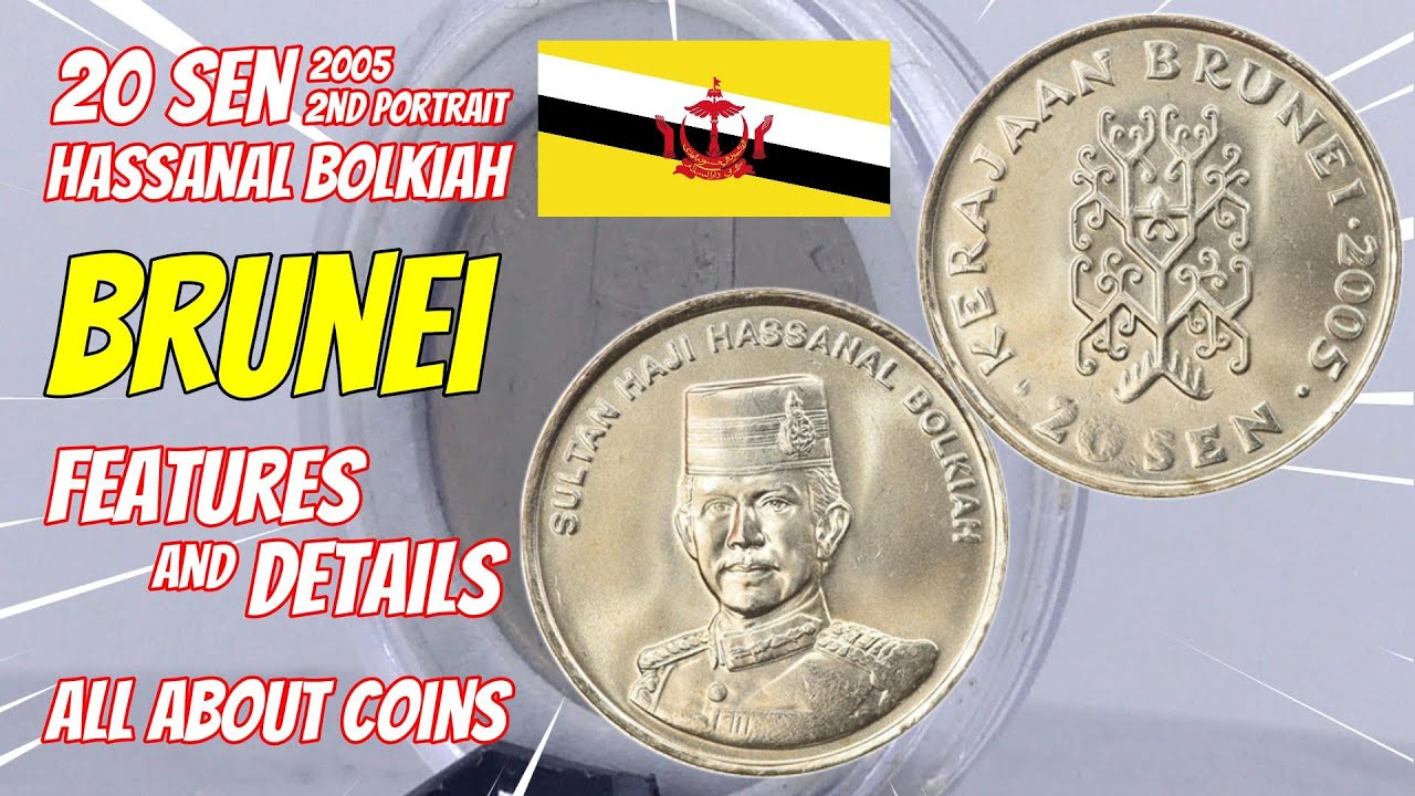 20 Sen 2005 Brunei Darussalam - Hassanal Bolkiah 2nd portrait | Features and Details